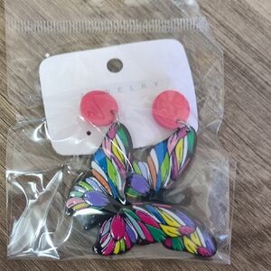 Colorful Butterfly Earrings for Kids